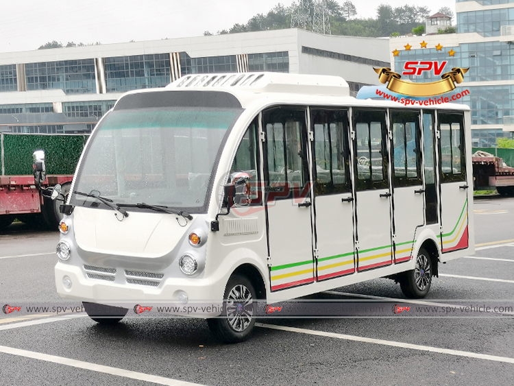 14 Seater Sightseeing Car - Front Left Side